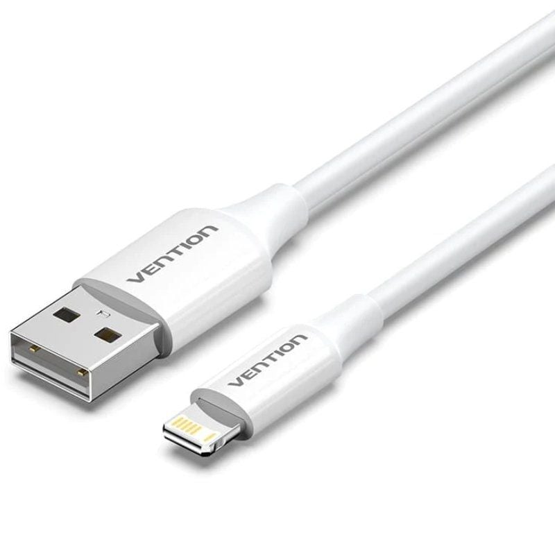 Vention USB 2.0 Lightning LAIWF / Macho USB - Macho Lightning / 480mbps / 1m / Branco