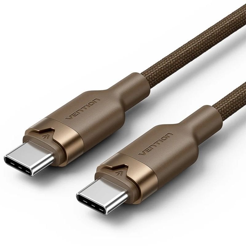 Cabo USB 2.0 Tipo C 3A Vention TRDJF / USB Tipo C Macho - USB Tipo C Macho / Até 60 W / 480 Mbps /…