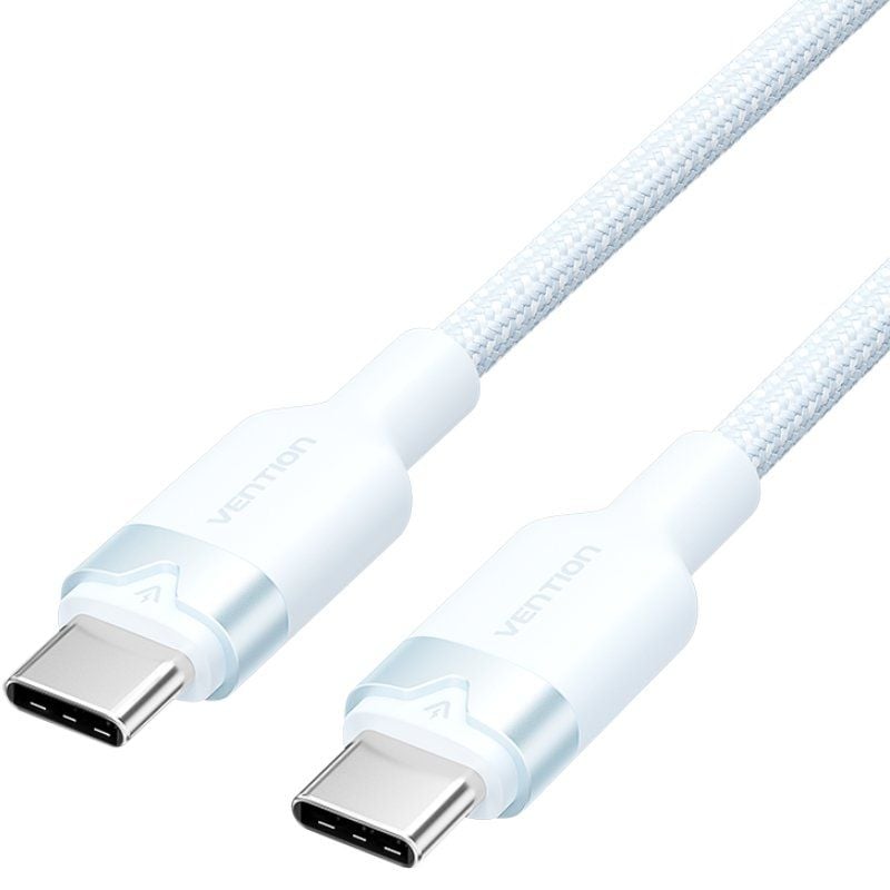 USB 2.0 Type-c 3A Vention TRDSH / USB Type-c Macho - USB Type-c Macho / Até 60W / 480mbps / 2m / Az…