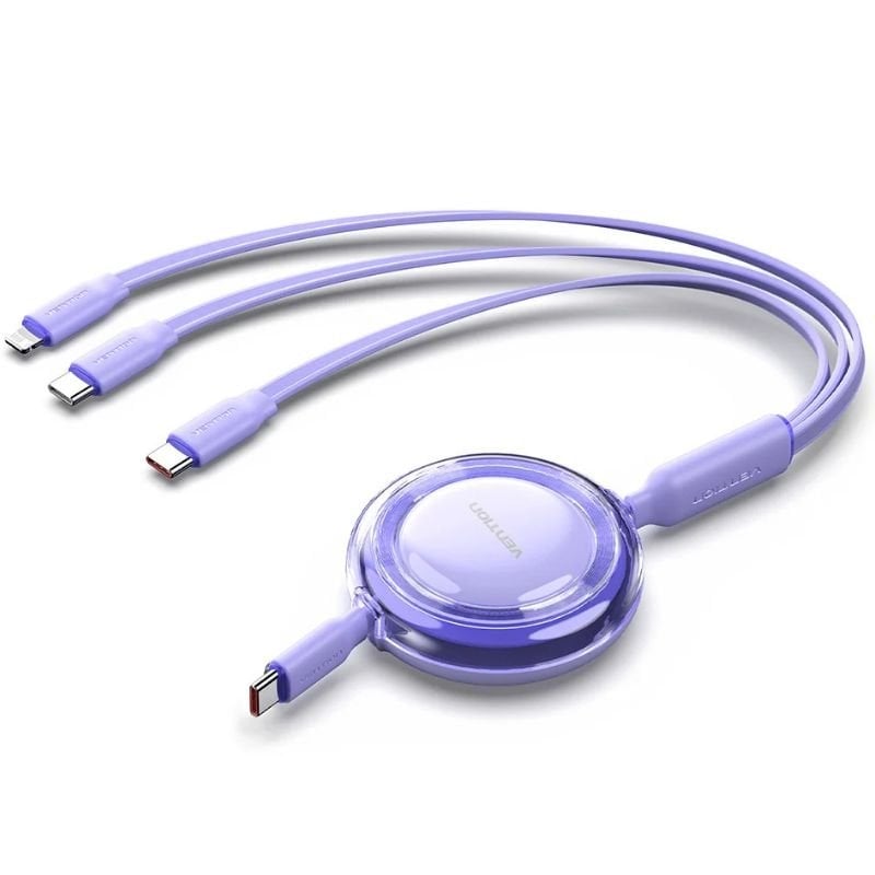 Vention TRJVBE USB Type-c 2.0 5A Vention TRJVBE / USB Type-c Macho - 3x USB Type-c Macho / Até 100W…