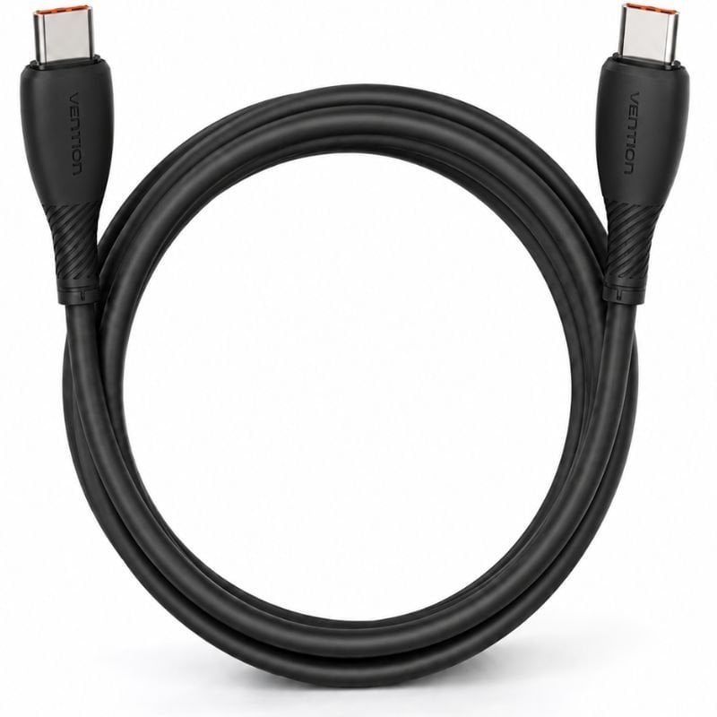 Cabo USB 2.0 Tipo C Vention TRWBH / USB Tipo C Macho - USB Tipo C Macho / Até 100 W / 480 Mbps / 2…