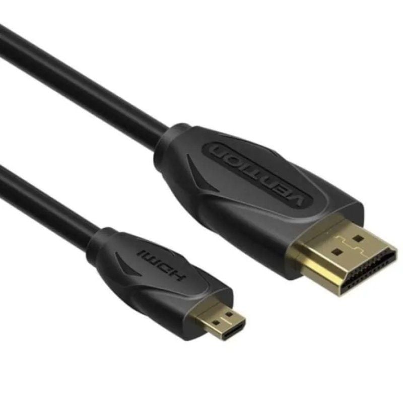 Cabo HDMI Vention Vaa-d03-b150 / Cabo HDMI Macho - Micro HDMI Macho / 1,5 M / Preto