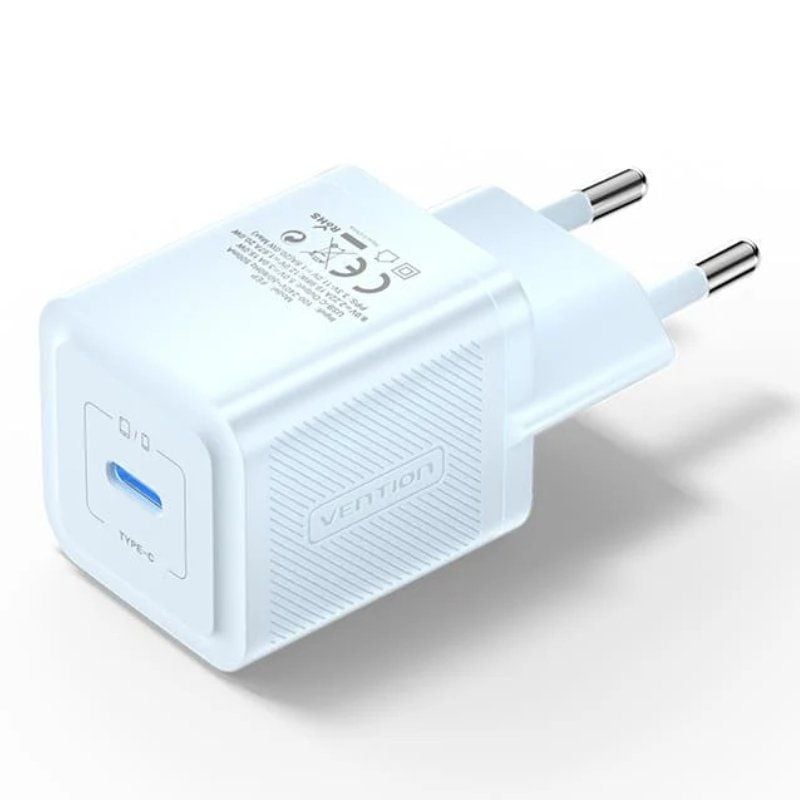 Carregador de Parede Gan Vention Fepl0-eu / 1xusb Type-c / 20W