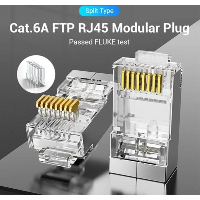 Conector RJ45 Idfr0-50 / Cat.6a FTP / 50 Unid.