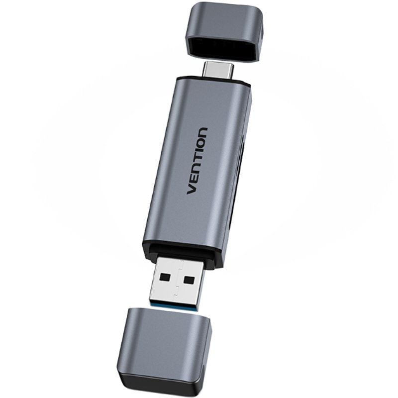 Leitor de Cartões Externo Vention CLLH0 / USB 3.0 / USB Type-c