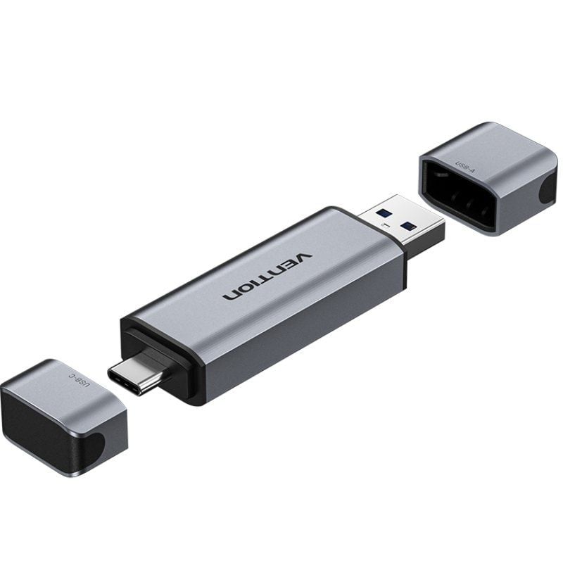 Leitor de Cartões Externo Vention CLLH0 / USB 3.0 / USB Type-c