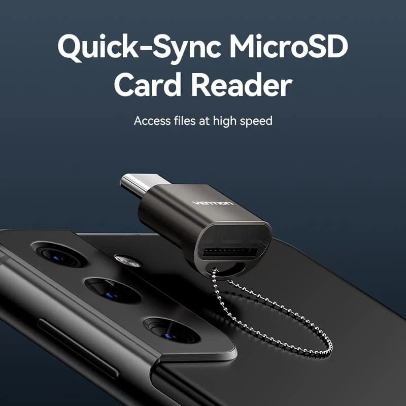 Leitor de Cartões Externo Vention CLMH0 / USB Type-c
