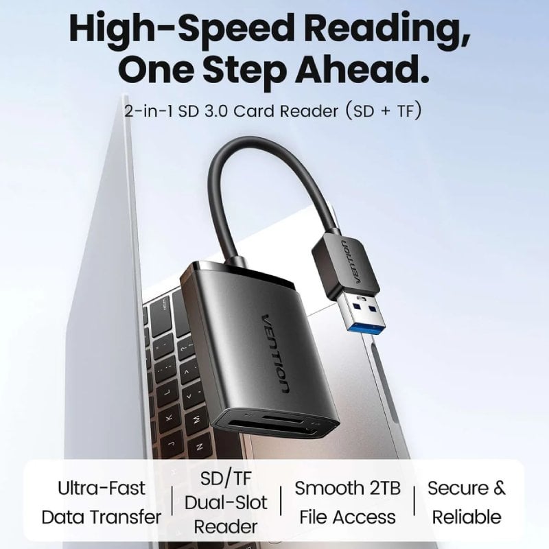 Leitor de Cartões Externo Vention CLPBB / USB 3.0