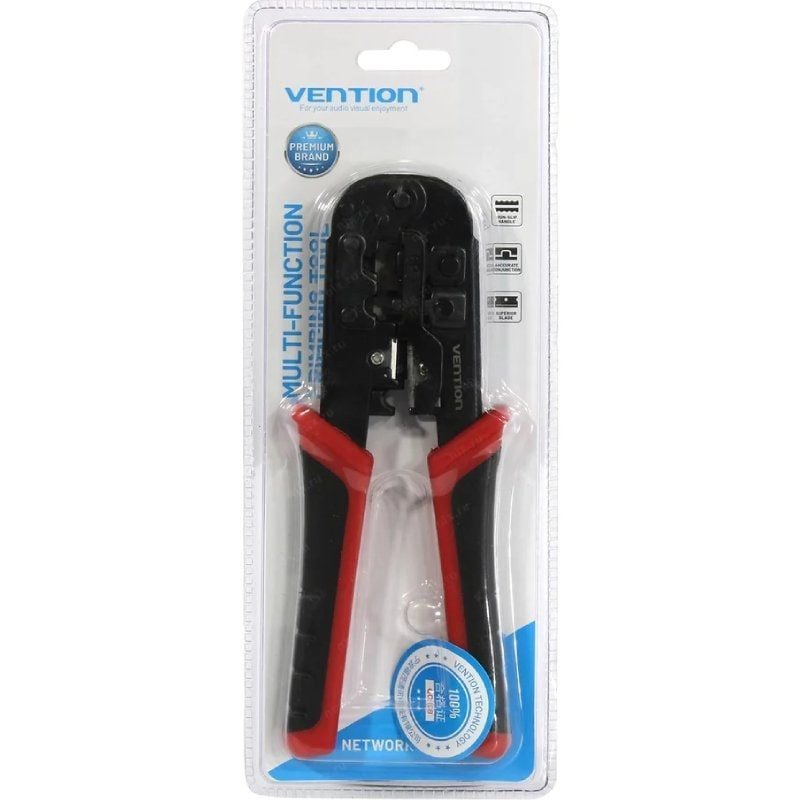 Alicate de Pressão Metálico Vention KEDB0 para RJ45