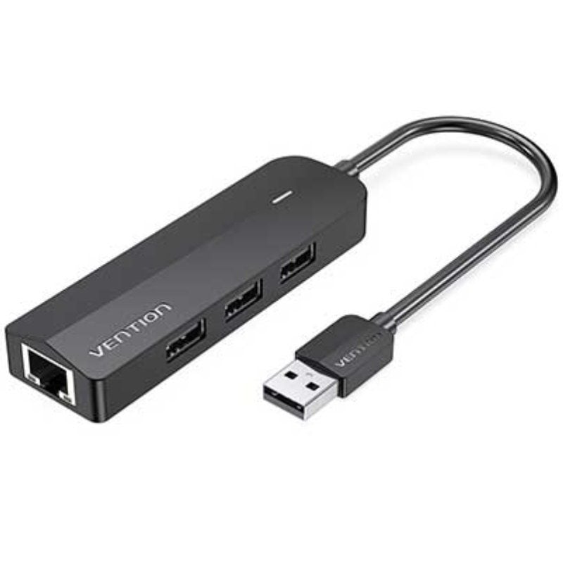 Docking USB 2.0 Vention CHPBB / 3xusb / 1xmicro USB PD / 1xrj45 / Preto