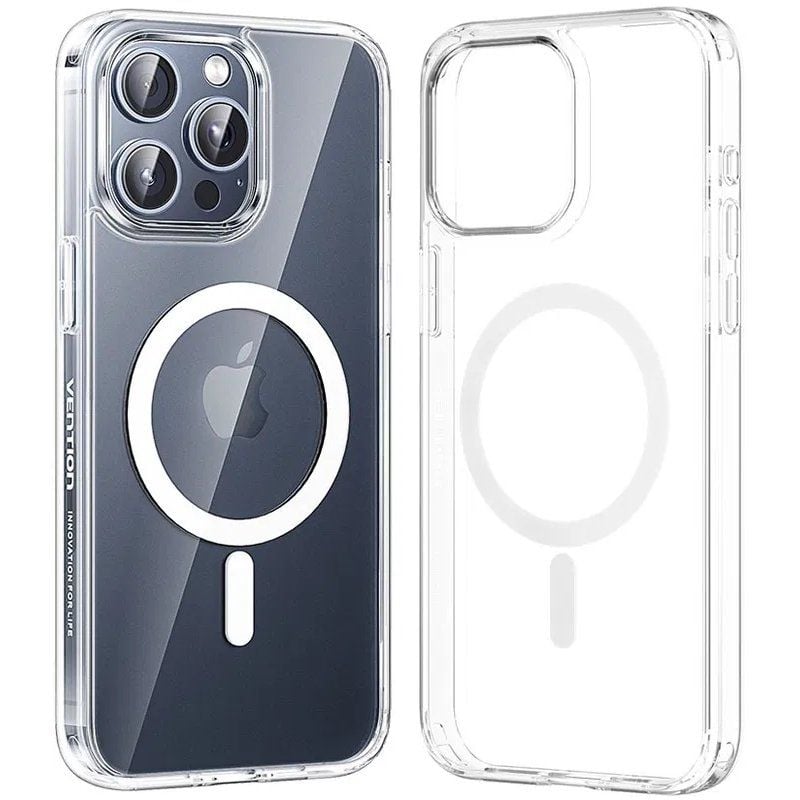 Capa Rígida com Magsafe Vention Kuat0-30 / Compatível com Iphone 13 Pro / Transparente
