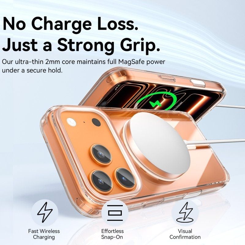 Capa Rígida com Magsafe Vention Concise Impact Kvbtcd-40 / Compatível com Iphone 17 Pro Max / Trans…