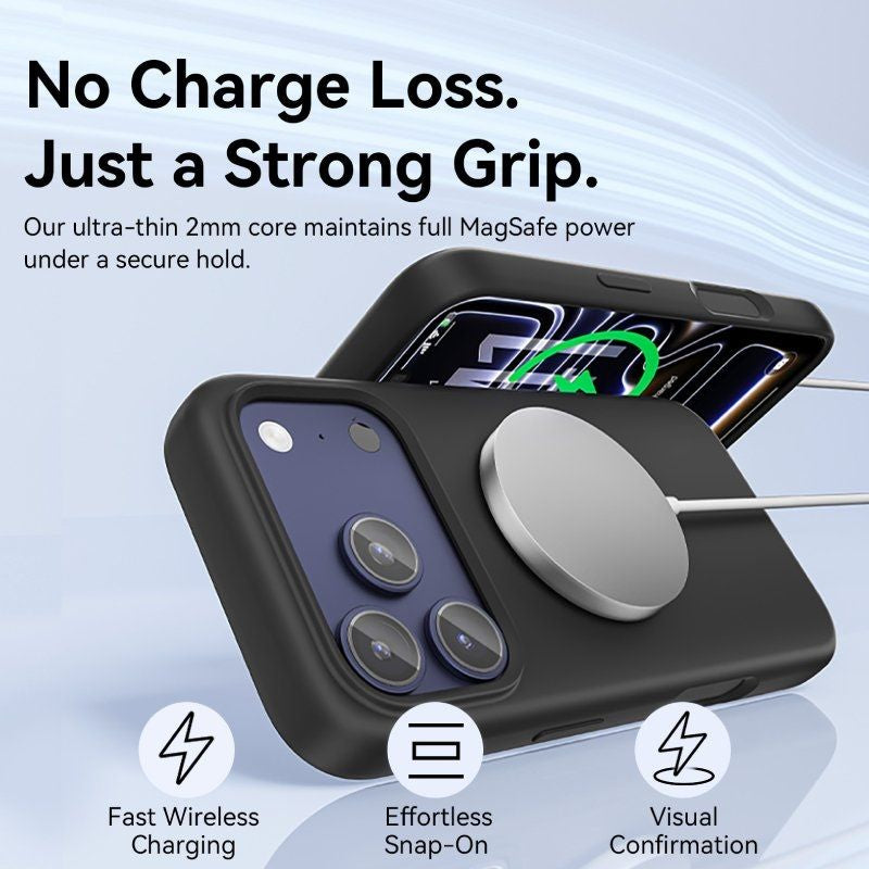 Capa de Silicone com Proteção Magsafe Kvcncg-20 / Compatível com Iphone 17 Air / Bege