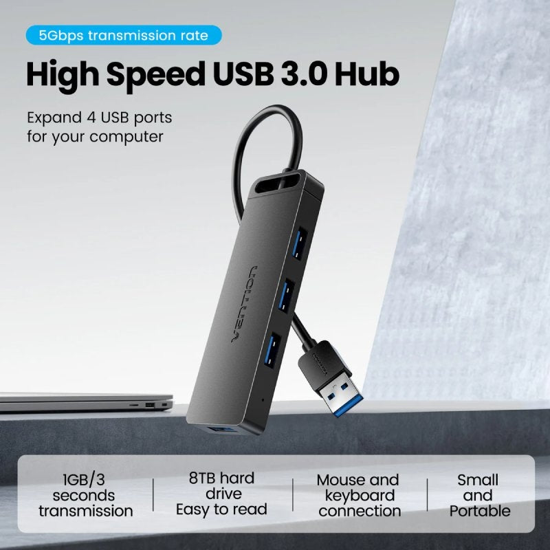 Hub USB 3.0 Vention Chlbf-scb2 / 4xusb / 1xusb Type-c PD