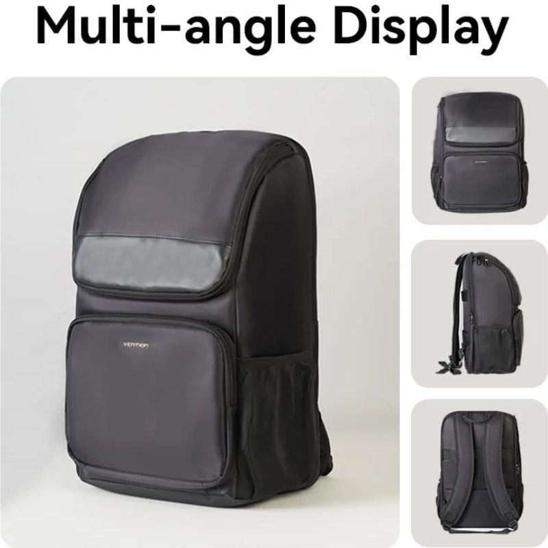 Mochila Vention KROB0 para Computadores Portáteis Até 15,6" / 19L / À Prova de Água / Preto