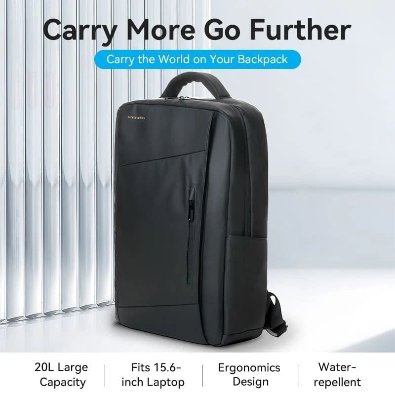 Vention KRRB0 Mochila para Portátil Até 15,6" / 20L / À Prova de Água / Preto