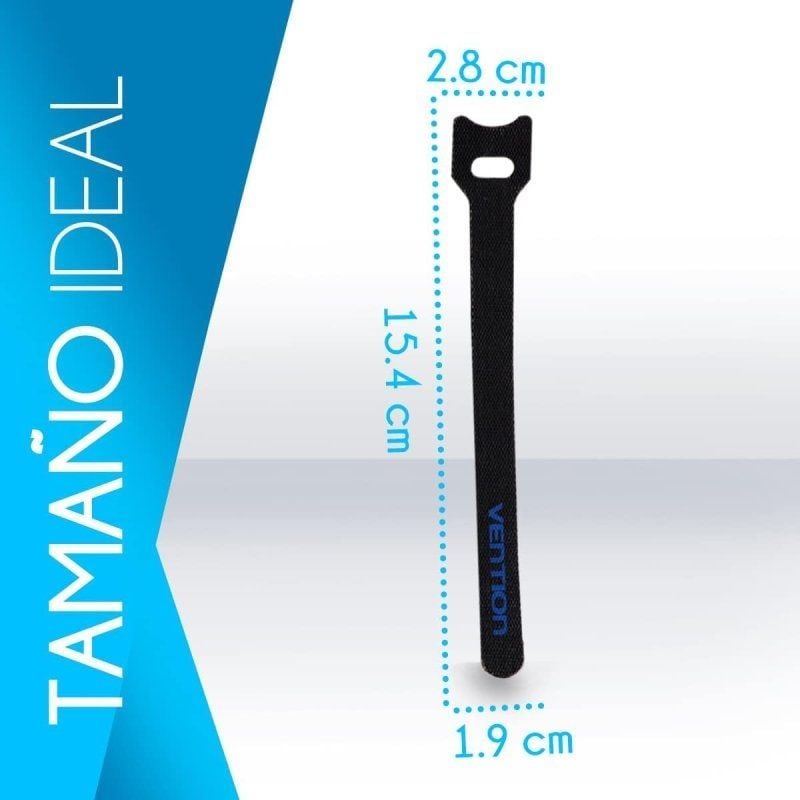 Vention KAC00 Fita Organizadora de Cabos / 15cm / Embalagem de 6