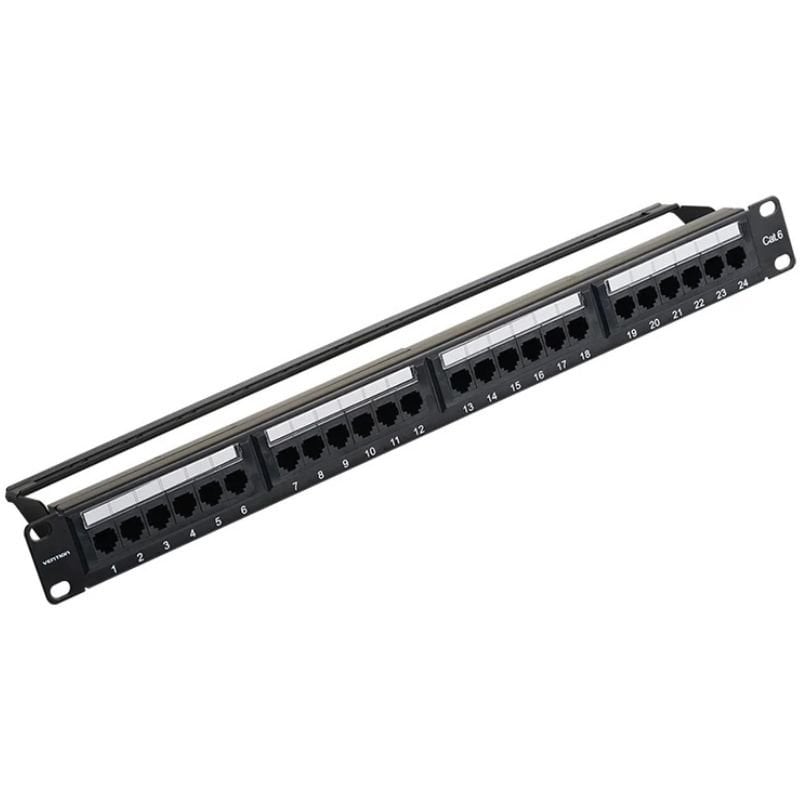 Patch Panel Vention KGCB0 / 24 Portas / Cat.6