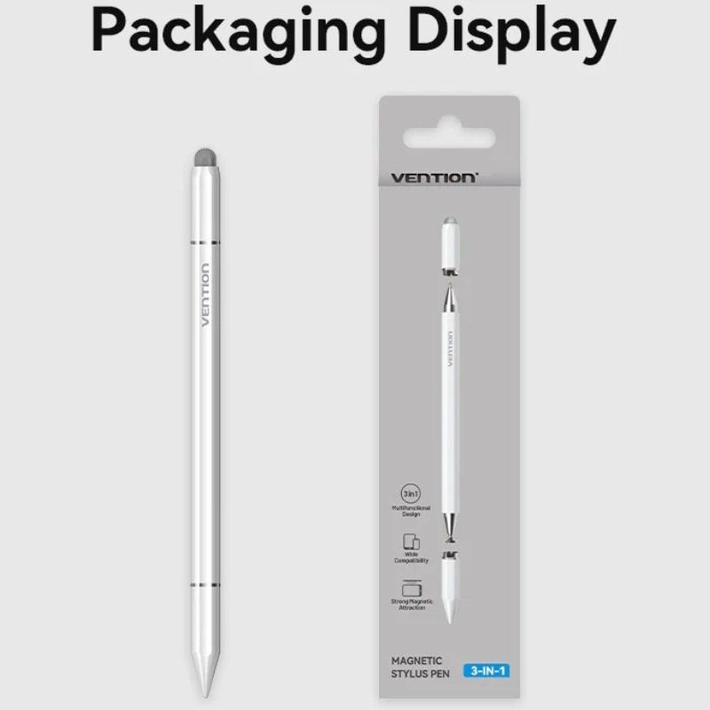 Vention KQLW0 Stylus Pen / para Android, Apple e Windows / Branco