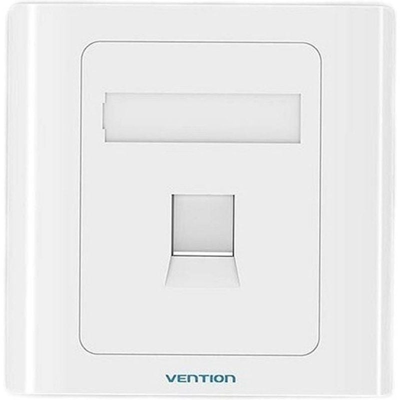 Placa de Parede Tipo 86 Vention IFAW0 / 1 Porta RJ45