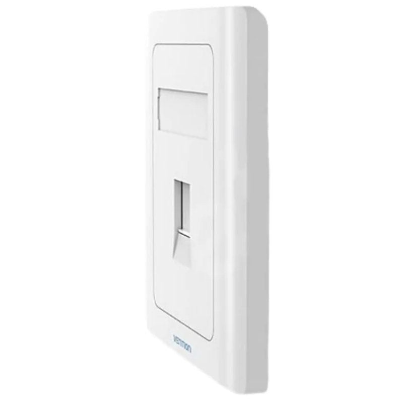 Placa de Parede Tipo 86 Vention IFAW0 / 1 Porta RJ45