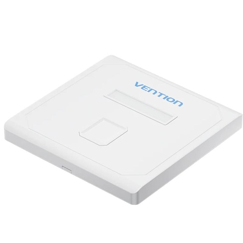 Placa de Parede Keystock Vention IFDW0 / 1 Porta RJ45