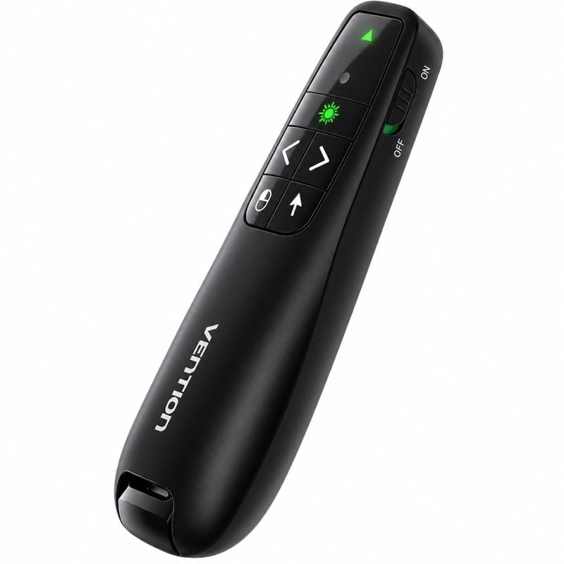 Apresentador sem Fios Vention Kqpb0-gl / 2,4 Ghz / Preto