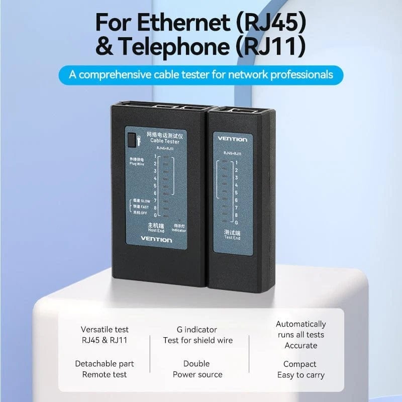 Testador Vention KEFB0 para Rj11-rj12-rj45