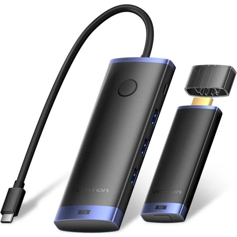 Adaptador / Transmissor de Vídeo sem Fios USB Type-c 3.2 - HDMI Vention TPVBB / 60W