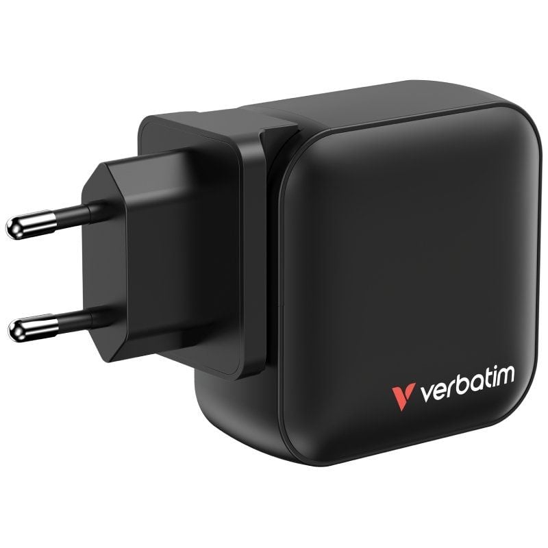 Carregador de Parede Universal Gan de Viagem Mini Carregador de Parede Verbatim Gan / 3xusb Tipo C…