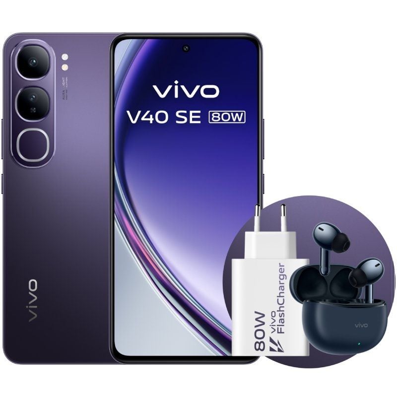 Smartphone Vivo V40 SE 80W 8GB / 256GB / 6.67" / 5G / Preto