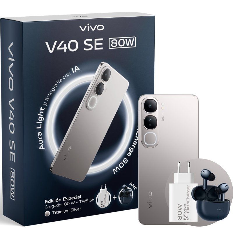 Smartphone Vivo V40 SE 80W 8GB / 256GB / 6.67" / 5G / Titanium