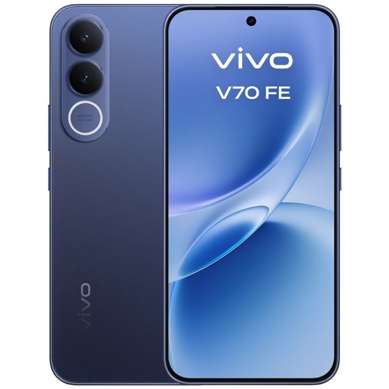 Smartphone Vivo V70 FE 8 GB / 512 GB / 6,83" / 5G / Azul / Inclui Carregador + Auscultadores