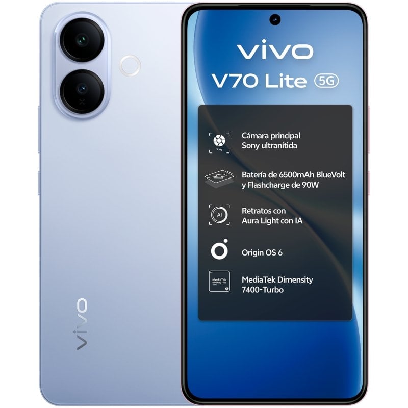 Smartphone Vivo V70 Lite 6 GB / 256 GB / 6,77" / 5G / Azul