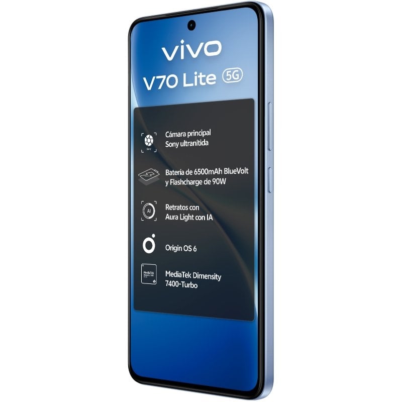 Smartphone Vivo V70 Lite 6 GB / 256 GB / 6,77" / 5G / Azul