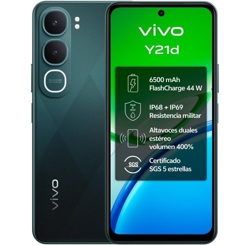 Smartphone Vivo Y21d 4 GB / 128 GB / 6,68" / Verde