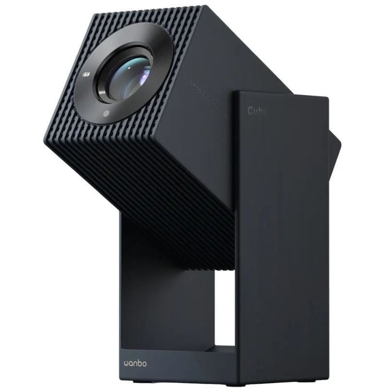 Projetor Portátil Wanbo Cube 2 Pro / 500 Lumens / Full HD / HDMI / Wifi / Azul Escuro
