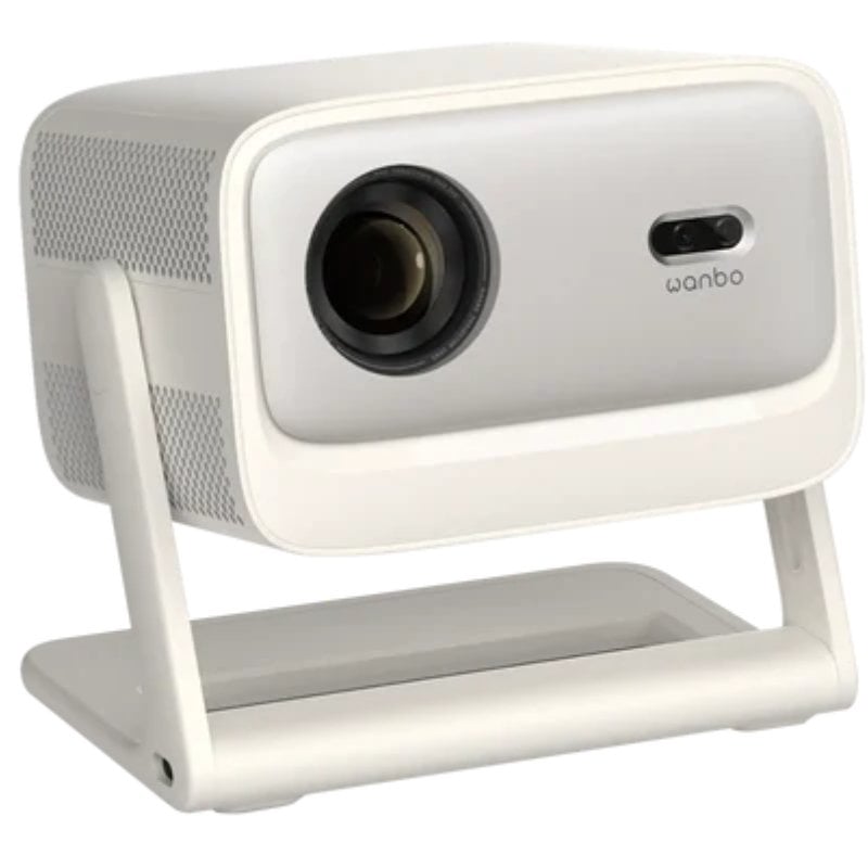 Projetor Portátil Wanbo Vali 1 Pro / 900 Lúmenes / Full HD / HDMI / Bluetooth / Wi-fi / Bege