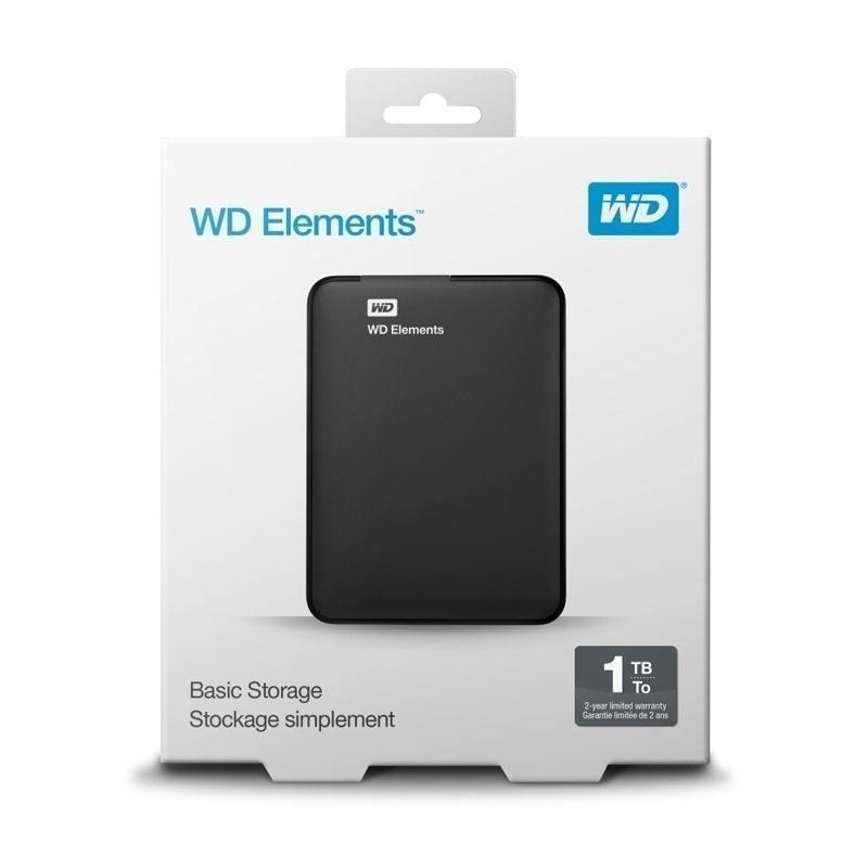 Unidade de Disco Externa Portátil Western Digital WD Elements 1TB / 2,5" / USB 3.0
