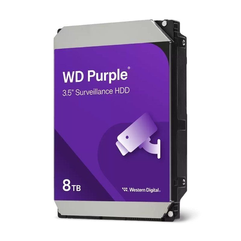 Disco Rígido Western Digital WD Purple Surveillance 8TB / 3,5" / SATA III / 256MB