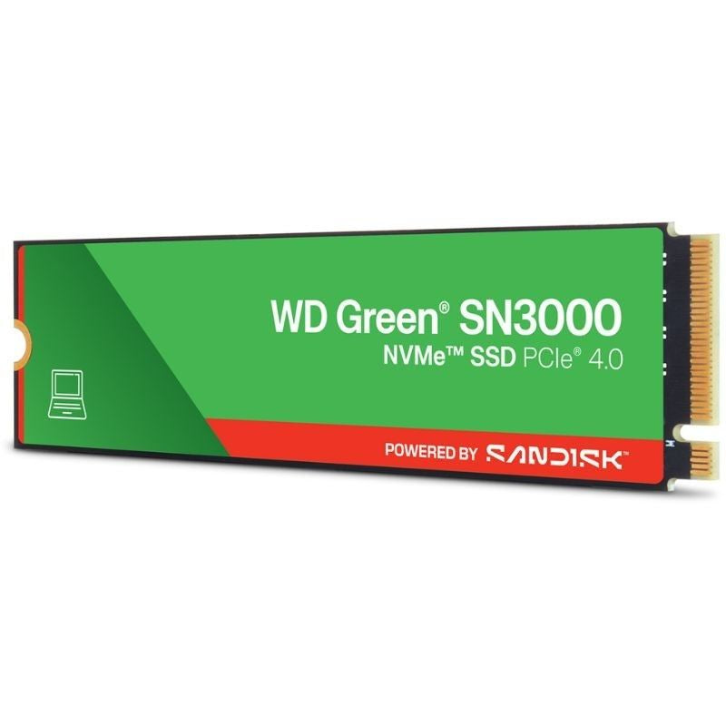 Sandisk Green SN3000 SSD 1TB / M.2 2280 PCIe Gen4 / Capacidade Total