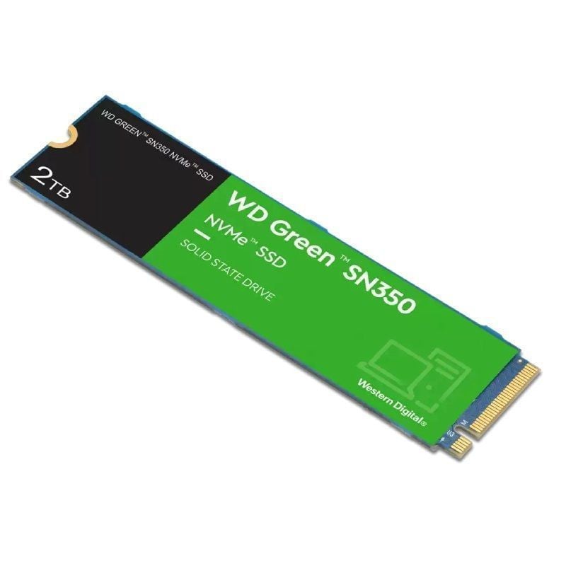 SSD Western Digital WD Green SN350 2TB / M.2 2280 PCIe Gen3 / Capacidade Total