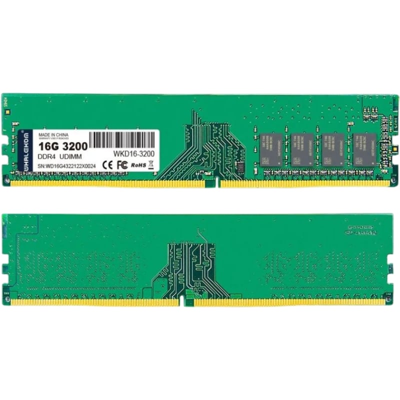 Memória RAM Whalekom WK4UD32 16 GB / DDR4 / 3200 Mhz / 1,2 V / UDIMM
