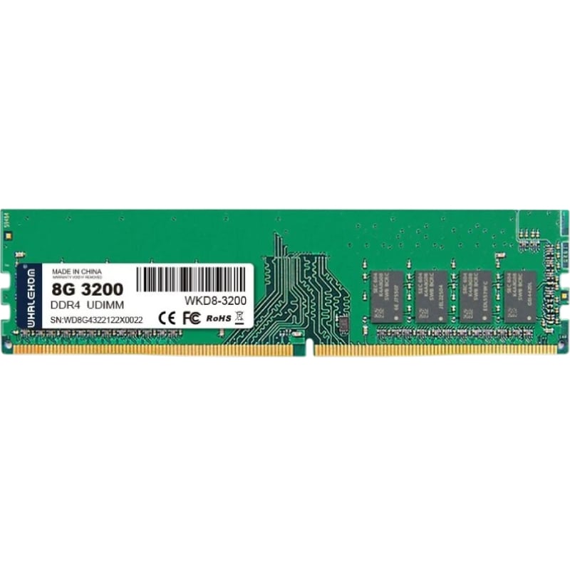 Memória RAM Whalekom WK4UD32 8 GB / DDR4 / 3200 Mhz / 1,2 V / UDIMM
