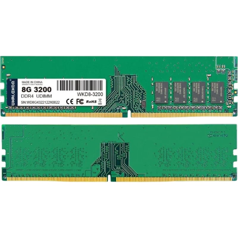 Memória RAM Whalekom WK4UD32 8 GB / DDR4 / 3200 Mhz / 1,2 V / UDIMM