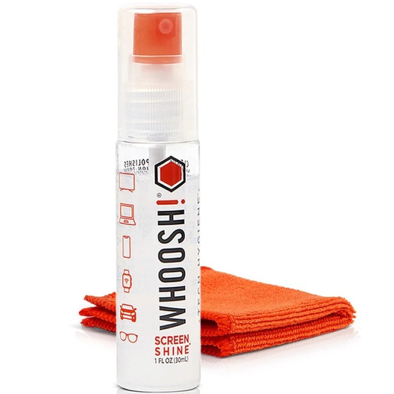 Kit de Limpeza de Ecrãs Whoosh Kit Go WSH002 / Spray de 30 Ml + Pano de Microfibra