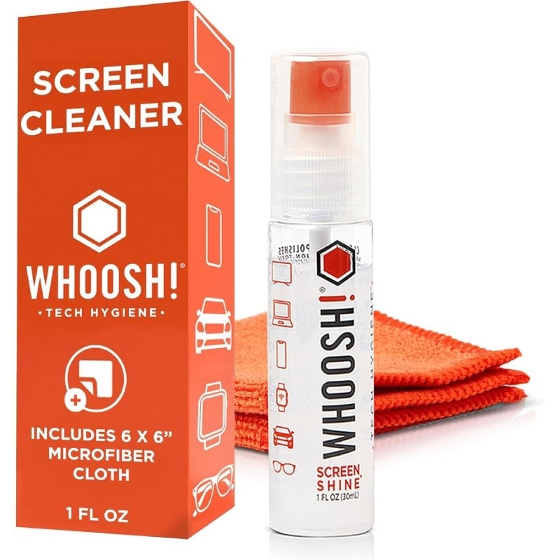 Kit de Limpeza de Ecrãs Whoosh Kit Go WSH002 / Spray de 30 Ml + Pano de Microfibra