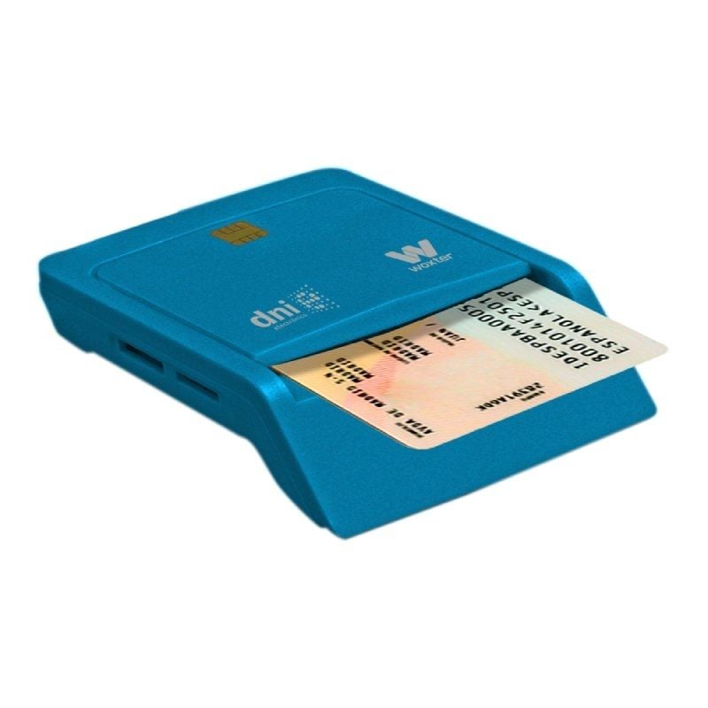 Leitor Combinado de Cartões e BI Woxter Pe26-146 / Azul / USB 2.0 / Azul