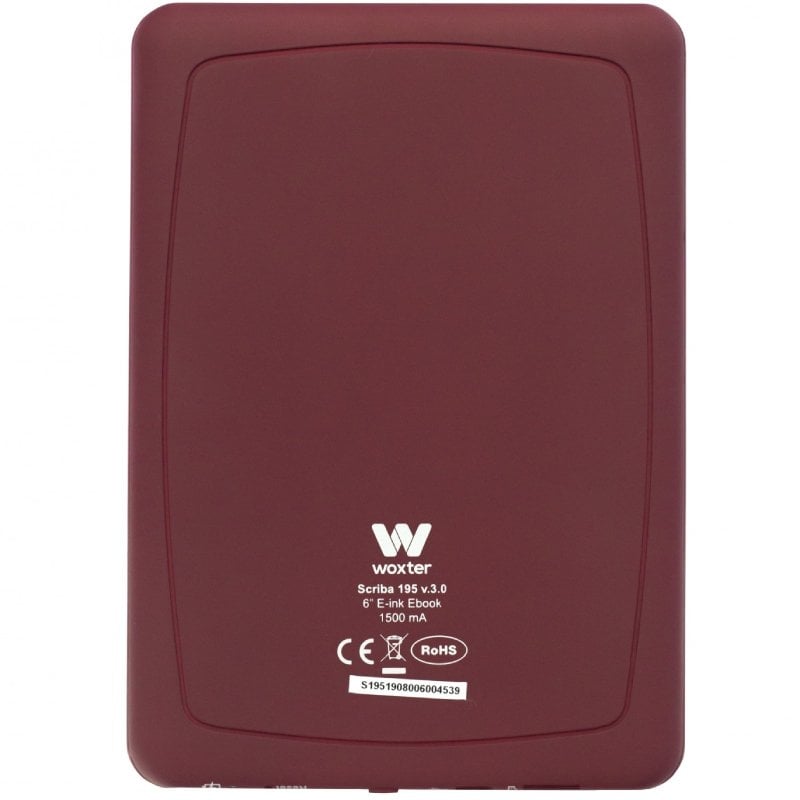 E-book Woxter Scriba 195 / 6" / Tinta Eletrónica / Vermelho