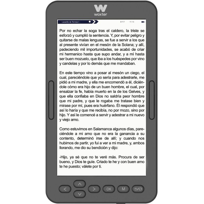 Ebook Ebook Woxter Scriba 195 S / 4,7" / Tinta e / Preto